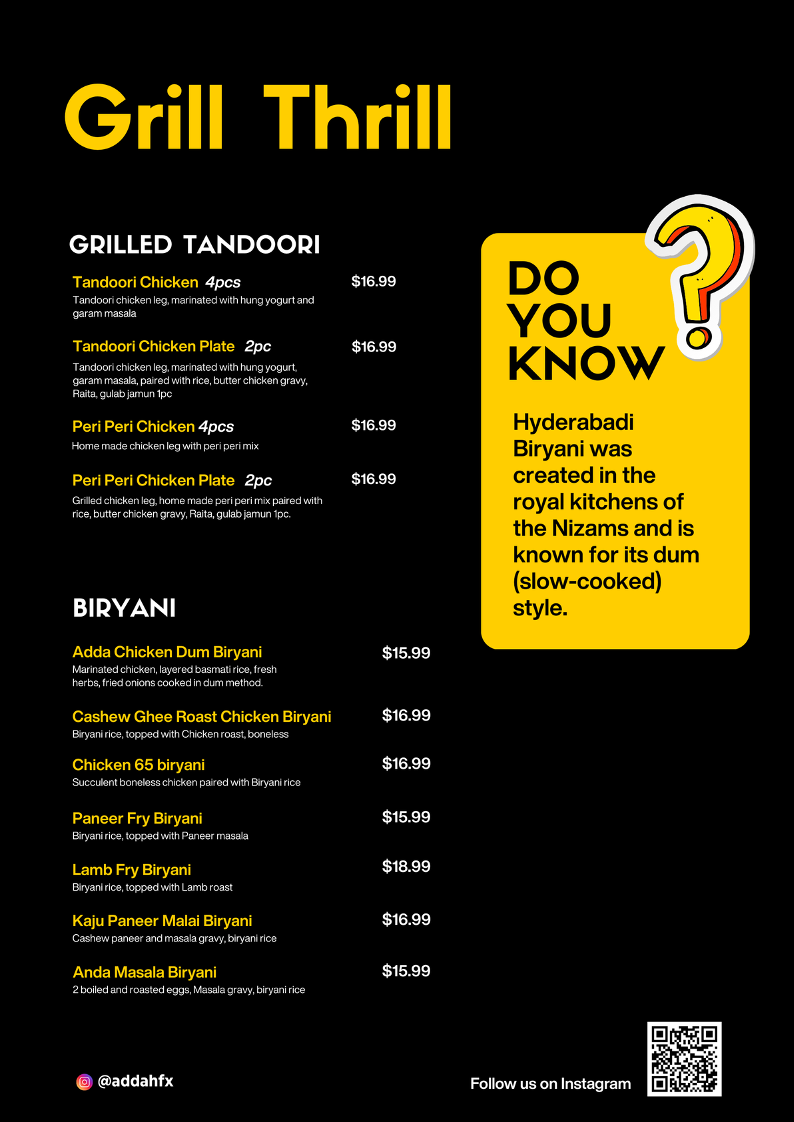 Adda Indian Eatery Menu - Image 4