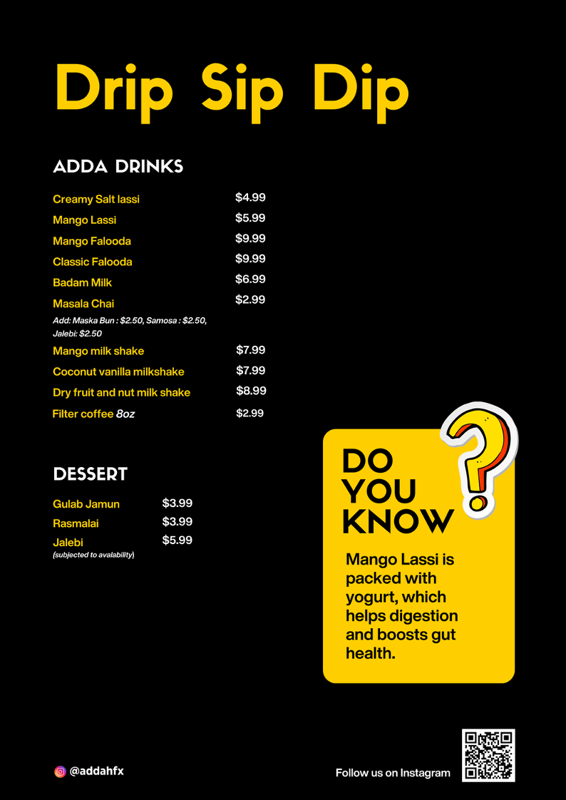 Adda Indian Eatery Menu - Image 6